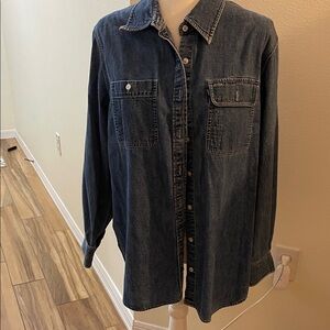 Ralph Lauren Denim Blue Button-Up Shirt